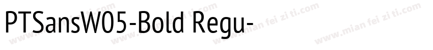 PTSansW05-Bold Regu字体转换